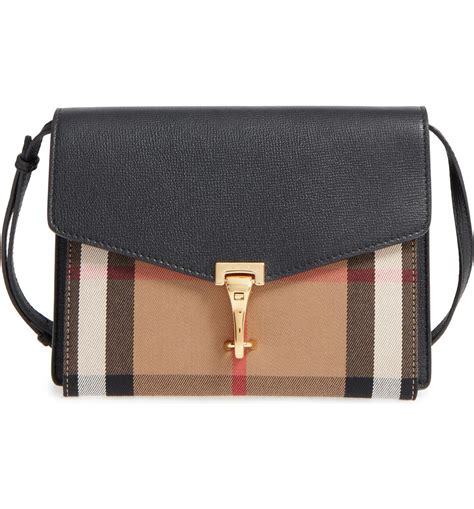 burberry small macken vintage check crossbody bag|Burberry Small Macken Leather and House Check .